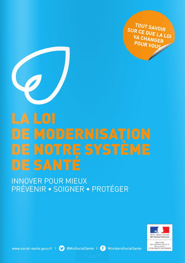 Loi n°2016-41 du 26 janvier 2016 de modernisation de notre système de santé